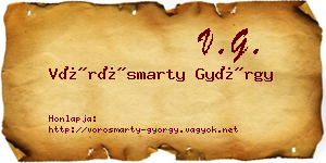 Vörösmarty György névjegykártya